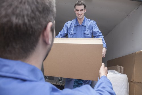 Bayswater flat removal team preparing boxes and packing materials for a move