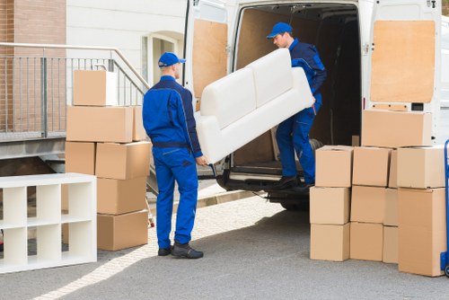 Example moving job from a Bayswater flat with boxes and furniture