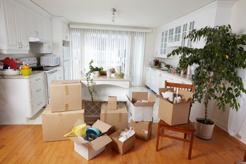 Careful loading of student furniture and boxes for a Bayswater move