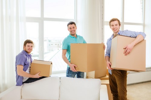 Man and van team preparing a move in Bayswater