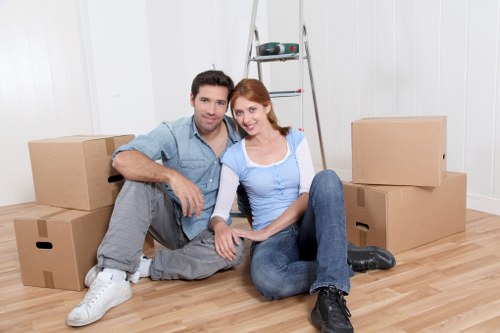 Professional removals in Bayswater with moving boxes and careful packing