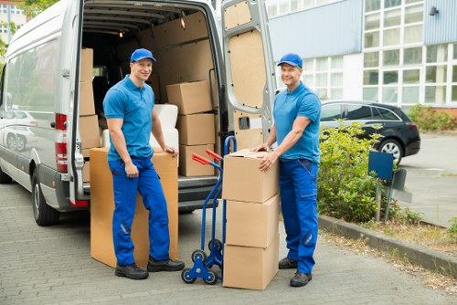 Specialist packing materials and boxes prepared for a Bayswater relocation