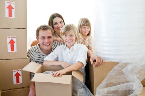 Moving van near residential flats in Bayswater