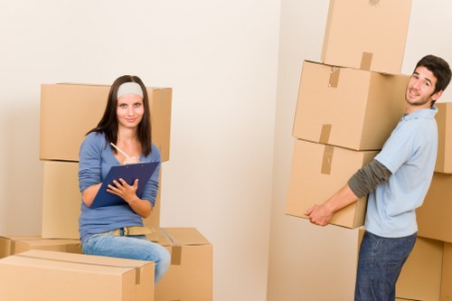 Loaded van with secure items and safety restraints